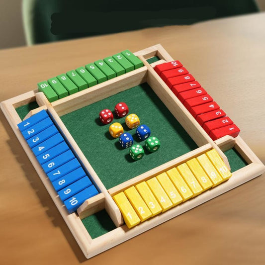 Shut The Box Wooden Board Game