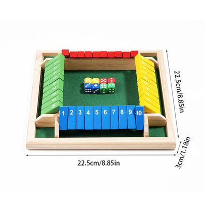 Shut The Box Wooden Board Game